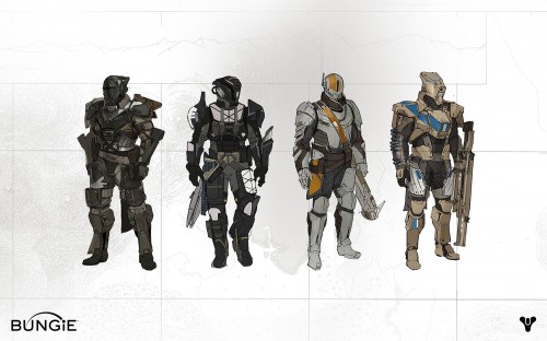 Official Bungie concept art for Destiny's Titan Class