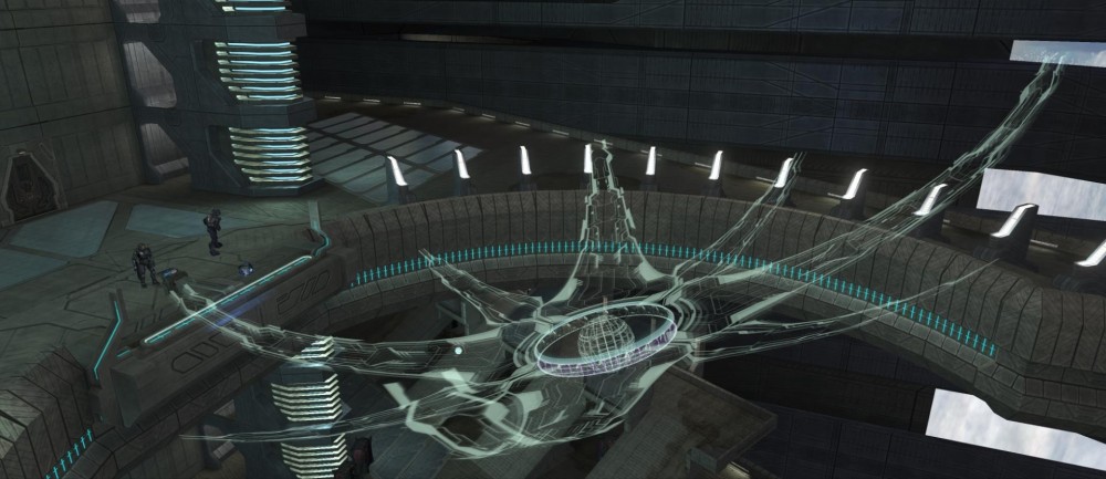 Installation 00, Ark as seen by Master Chief in the Library in Halo: CE Anniversary