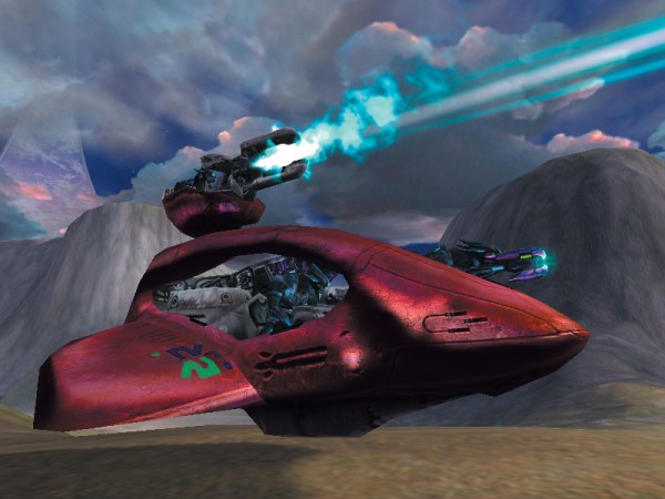 Covenant piloting a Spectre in Halo 2